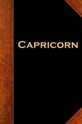 Book cover for Capricorn Zodiac Horoscope Vintage Journal