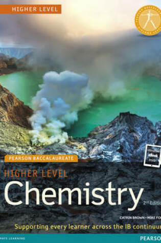 Cover of Pearson Baccalaureate Chemistry Higher Level 2nd edition print and online edition for the IB Diploma