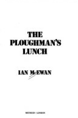 Cover of The Ploughman's Lunch