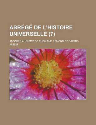 Book cover for Abrege de L'Histoire Universelle (7 )