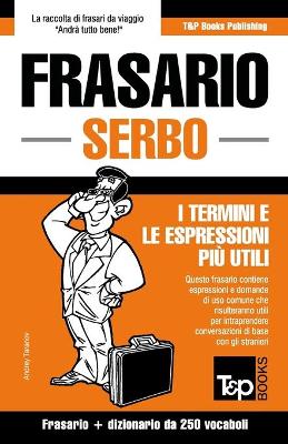 Book cover for Frasario Italiano-Serbo e mini dizionario da 250 vocaboli