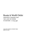 Book cover for Russia and World Order