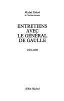 Cover of Entretiens Avec Le General de Gaulle, 1961-1969