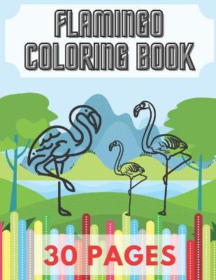 Book cover for Flamingo Coloring Book