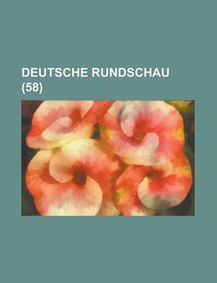 Book cover for Deutsche Rundschau (58 )