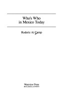 Book cover for Who's Who In Mexico Today