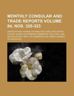 Book cover for Monthly Consular and Trade Reports Volume 84, Nos. 320-323