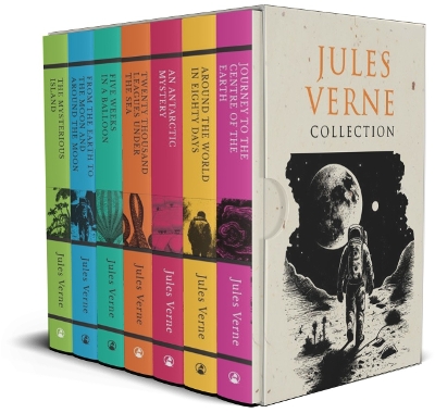 Book cover for Jules Verne 7 Books Set Collection