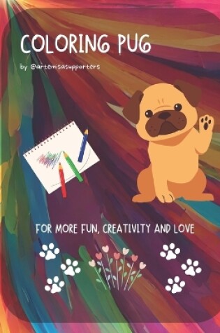 Cover of Coloring Book Pug for Kids and Adults