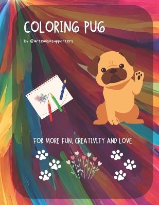 Book cover for Coloring Book Pug for Kids and Adults