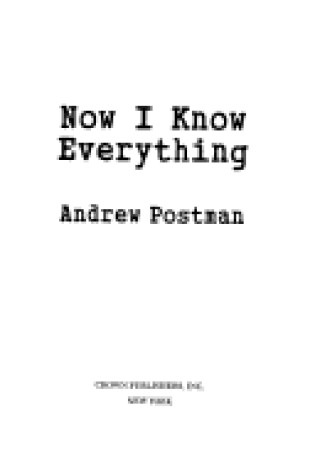 Cover of Now I Know Everything