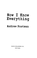 Book cover for Now I Know Everything