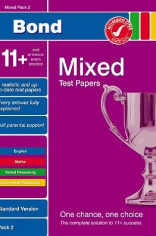 Cover of Bond 11+ Test Papers Mixed Pack 2 Standard