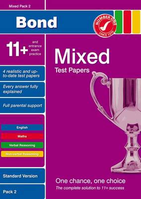 Book cover for Bond 11+ Test Papers Mixed Pack 2 Standard