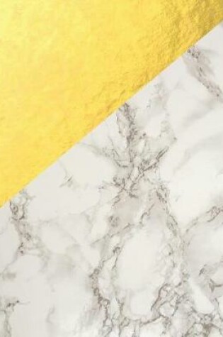 Cover of Marble Faux Gold Foil Notebook