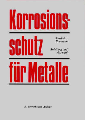 Book cover for Korrosionsschutz Fur Metalle 2a