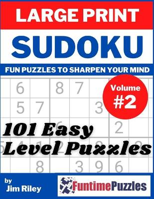 Book cover for Large Print Sudoku Easy Level Puzzles