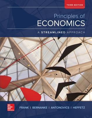 Book cover for Principles of Economics, A Streamlined Approach