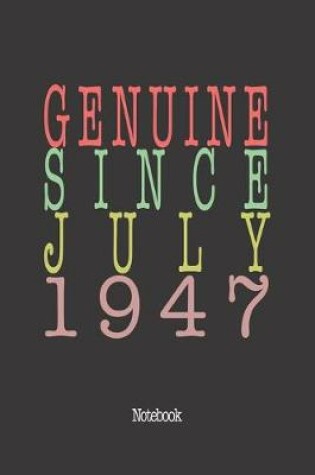 Cover of Genuine Since July 1947