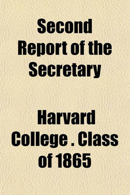 Book cover for Second Report of the Secretary