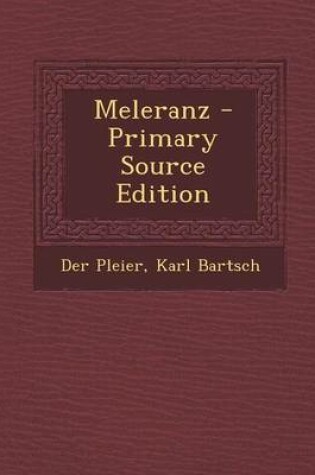 Cover of Meleranz - Primary Source Edition