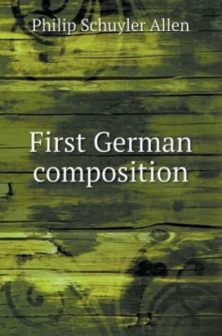 Cover of First German composition