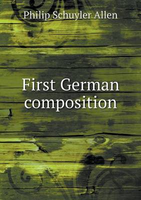 Book cover for First German composition