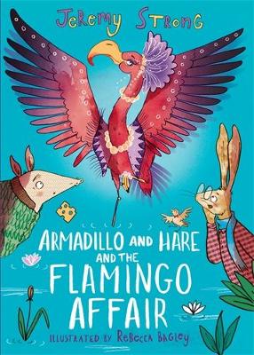 Book cover for Armadillo and Hare and the Flamingo Affair