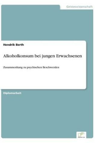 Cover of Alkoholkonsum bei jungen Erwachsenen