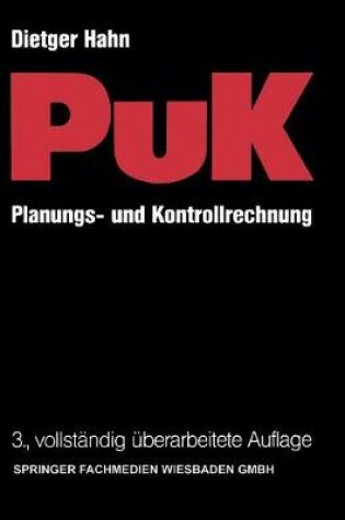 Cover of Planungs- und Kontrollrechnung — PuK