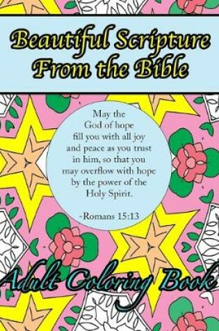 Cover of Beautiful Scripture From the Bible Adult Coloring Book