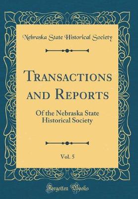 Book cover for Transactions and Reports, Vol. 5