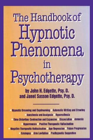 Cover of Handbook Of Hypnotic Phenomena In Psychotherapy