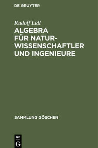 Cover of Algebra Fur Naturwissenschaftler Und Ingenieure