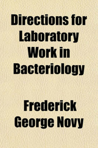 Cover of Directions for Laboratory Work in Bacteriology