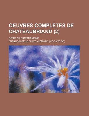 Book cover for Oeuvres Completes de Chateaubriand; Genie Du Christianisme (2)