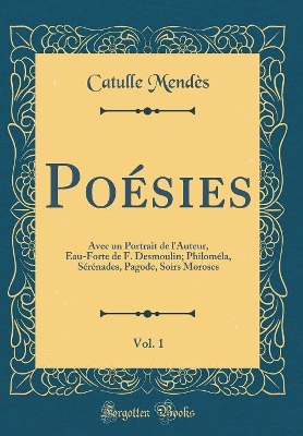 Book cover for Poésies, Vol. 1