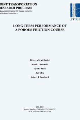 Cover of Long Term Performance of a Porous Friction Course