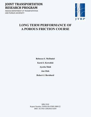 Book cover for Long Term Performance of a Porous Friction Course