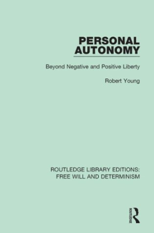 Cover of Personal Autonomy