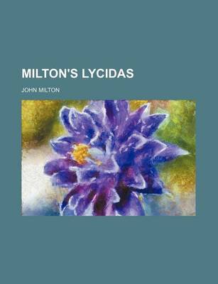 Book cover for Milton's Lycidas
