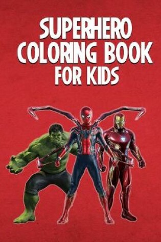 Cover of Superhero coloring book