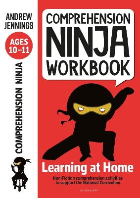 Book cover for Comprehension Ninja Workbook for Ages 10-11