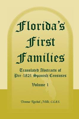 Book cover for Florida's First Families