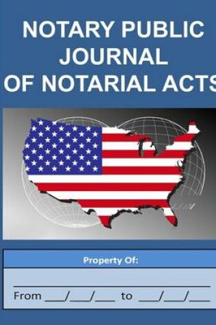 Cover of Notary Public Journal of Notarial Acts