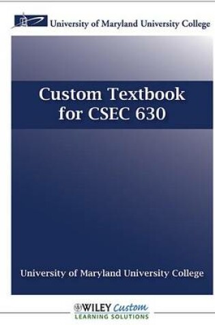 Cover of Custom Textbook for CSEC 630