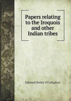 Book cover for Papers relating to the Iroquois and other Indian tribes