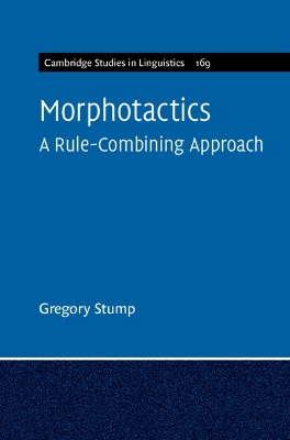 Cover of Morphotactics: Volume 169