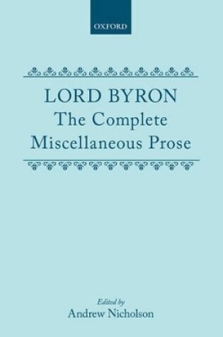 Cover of The Complete Miscellaneous Prose