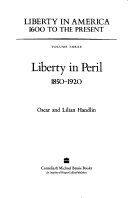 Book cover for Liberty in Peril 1850-1920